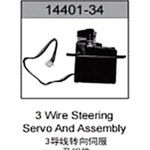 14401-34 3-Wire Steering Servo with Mount For hospeed 14401 Parts