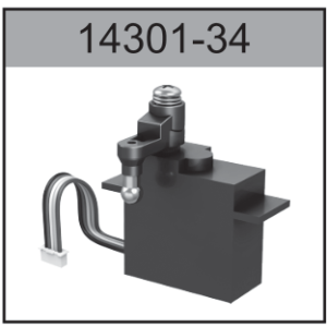 14301-34 5-Wire Steering Servo with Mount For Hospeed 1:14 RC car 14301 14321-14324 14311 14312 14331 14332 Parts