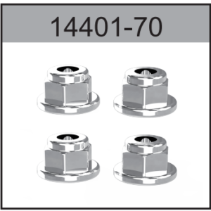 14401-70 M4 Nut (Wheel) 4pcs For Hospeed 1:14 RC car 14301 14401 14421 14311 14411 Parts