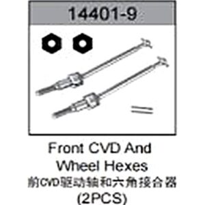 14401-9 Steel Front CVD Drive Shaft with Hex Coupler For hospeed 14401 Parts