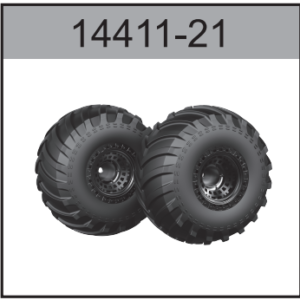 14411-21 Monster Truck Wheels 2pcs For Hospeed 1:14 RC Brusheless car 14411 14412 Parts