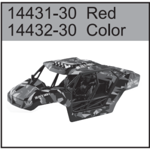 14432-30 Brushless 1/14 Black Hole Body Shell (Colorful, with Lights and Lock) For hospeed 14432 Parts