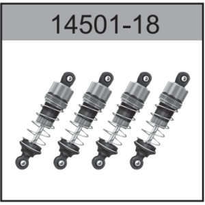 14501-18 Alloy Oil-Filled Shock Absorber 4pcs For Hospeed 1:14 RC car 14501 14401 14421 14311 14411 Parts
