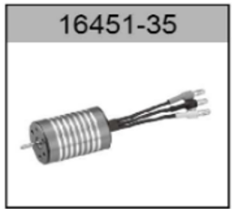 16451-35 2435 4800KV Brushless Motor with Gear For hospeed 16451 16452 rc car parts