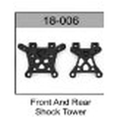 18-006 Front and Rear Shock Tower For Hospeed 1/18 rc car