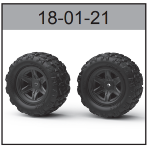 18-01-21 Off-Road Tires (01-26, 51-54 Models) 2pcs For Hospeed 1/18 HS18-01 to HS18-26, HS18-51 to HS18-54 Models rc car