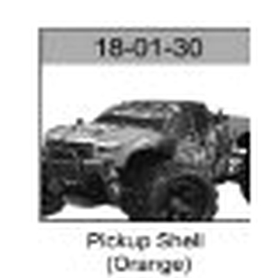 18-01-30 Pickup Truck Body (Orange) For Hospeed 1/18 rc car