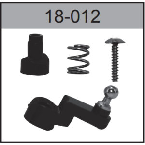 18-012 Servo Arm (with Saver and Ball Heads) For Hospeed 1/18 HS18-01 18-02 18-03 H18-21 H18-22 H18-51 etc rc car parts