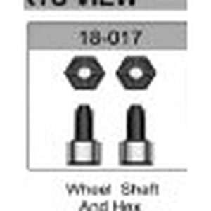 18-017 Wheel Axle and Hex Hub For Hospeed 1/18 rc car