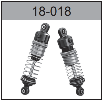 18-018 Adjustable Shock Absorber 2pcs For Hospeed 1:16 HS16-81 to HS16-83 HS16-81MAX HS16-91MAX Short Course truck parts