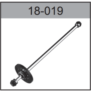 18-019 Metal Center Drive Shaft (with Nylon Gear and Bearings) For Hospeed 1/18 HS18-01 series 01-64 Brushed rc car