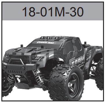 18-01M-30 Brushless Pickup Truck Body (Red) For Hospeed 1/18 HS18-01 Mrc car