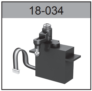 18-034 5-Wire Steering Servo with Mount For Hospeed 1/18 HS18-01 to HS18-64 series RC brushed car