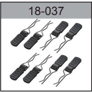 18-037 Body Shell Lock Clip 8pcs For Hospeed 1/18 HS18-01 to HS18-64 series rc car