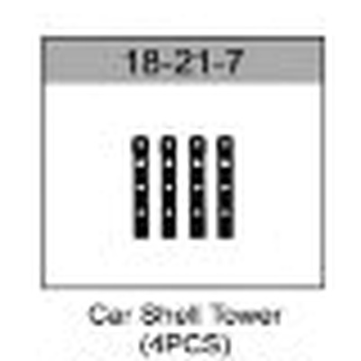 18-21-7 Front and Rear Body Post (21-26, 51-54 Models) For Hospeed 1/18 21-26, 51-54 Models rc car