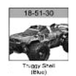 18-51-30 Half Truck Body (Blue) For Hospeed 1/18 rc car