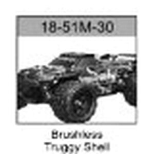 18-51M-30 Brushless Half Truck Body (Green) For Hospeed 1/18 rc car