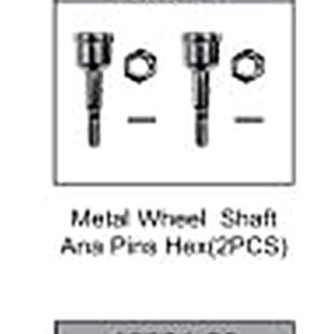18301-17 Alloy Wheel Axle with Hex Hub and Steel Shaft For hospeed 18301 Parts