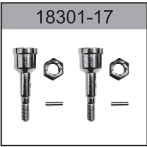 18301-17 Alloy Wheel Axle with Hex Hub For Hospeed 1/18 HS 18301 18302 18303 18311 18321 18331 18421 18431 rc car parts