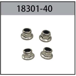 18301-40 3mm Wheel Flange Nut For Hospeed 1/18 HS 18301 18302 18303 18311 18321 18331 18421 18431 rc car parts