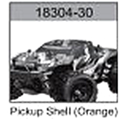 18304-30 Pickup Truck Body Shell (Orange) For hospeed 18304 Parts