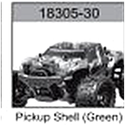18305-30 Pickup Truck Body Shell (Green) For hospeed 18305 Parts