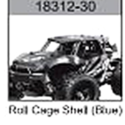 18312-30 Roll Cage Body Shell (Blue) For hospeed 18312 Parts