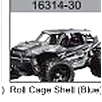 18314-30 Roll Cage Body Shell (Blue) For hospeed 18314 Parts