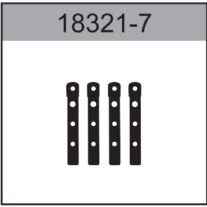 18321-7 Front and Rear Body Post 4pcs For hospeed 18321 18322 RC car Parts