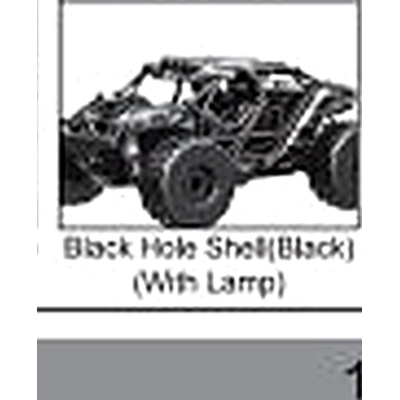 18331-30 Black Hole Desert Truck Shell (Black, with Lights) For hospeed 18331 Parts