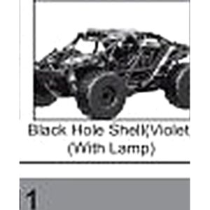 18332-30 Black Hole Desert Truck Shell (Violet, with Lights) For hospeed 18332 Parts