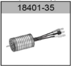 18401-35 2435 4000KV Brushless Motor with Gear For hospeed Hospeed 1/18 HS 18401 18421 18431 rc car parts