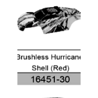 18421-30 Brushless Hurricane Body Shell (Red) For hospeed 18421 Parts