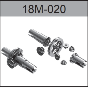 18M-020 Metal Front/Rear Differential 2pcs For Hospeed 1/18 HS18-01 18-02 18-03 H18-21 H18-22 H18-51 etc rc car parts
