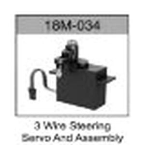 18M-034 3-Wire Steering Servo with Mount (Brushless) For Hospeed 1/18 rc car