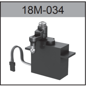 18M-034 3-Wire Steering Servo with Mount For Hospeed 1/18 HS18-01M series RC Brushless car