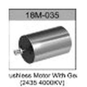 18M-035 2435 4000KV Brushless Motor with Gear, Wires and Motor Mount For Hospeed 1/18 rc car