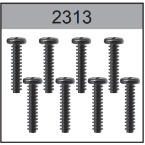 2313 2.3x13mm Round Head Screw For Hospeed 1/18 HS18-01 18-02 18-03 H18-21 H18-22 H18-51 etc rc car parts