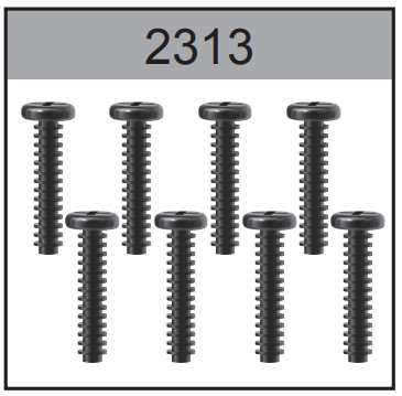 2313 2.3x13mm Round Head Screw For Hospeed 1/18 HS18-01 18-02 18-03 H18-21 H18-22 H18-51 etc rc car parts