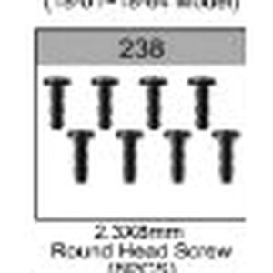 238 2.3x8mm Round Head Screw For Hospeed 1/18 rc car