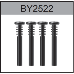 BY2522 2.3x22mm Half Thread Round Head Screw For Hospeed 1/18 HS18-01 18-02 18-03 H18-21 H18-22 H18-51 etc rc car parts