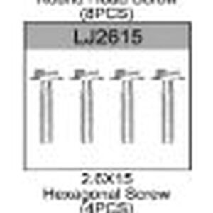 LJ2615 2.6x15mm Hex Screw For Hospeed 1/18 rc car