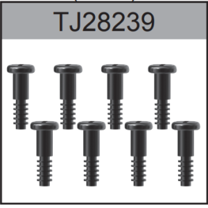 TJ28239 2.8x4.2+2.3x4.8mm Step Screw For Hospeed 1/18 HS18-01 18-02 18-03 H18-21 H18-22 H18-51 etc rc car parts