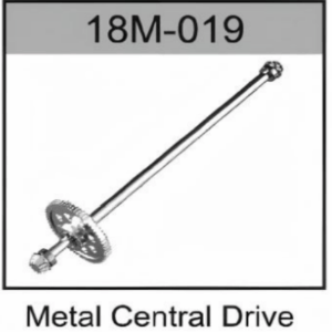 18MB-019 Steel Center Drive Shaft (with Metal Gear and Bearings, Brushless) For Hospeed 1/18 rc car