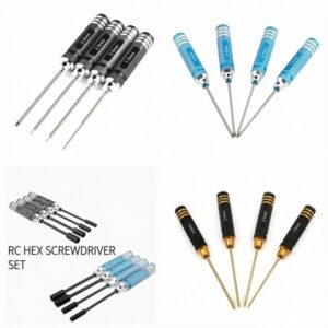 RC Hex Screwdriver Tool Set 1.5 2.0 2.5 3.0mm Wrench Socket for Drift Crawler