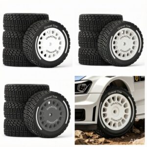 MJX 14301 14302 14303 14304 1/14 RC Car Tires On-Road Rally Tire D448