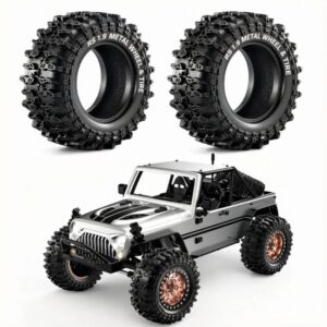 RS 1.9 inch Metal Wheel Hub + 90mm Tire for MJX H12Y H12P