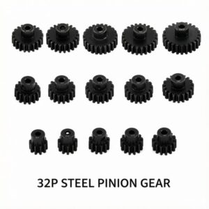 0.8 Module 3.175mm Bore 32P Pinion Gear 10T-24T Hardened 45# Steel