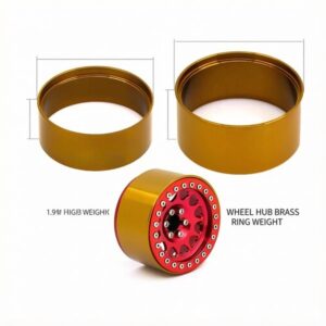 Crawler Wheel Hub Brass Ring Weight Outer Ring 1.9 2.2 inch Beadlock Wheel