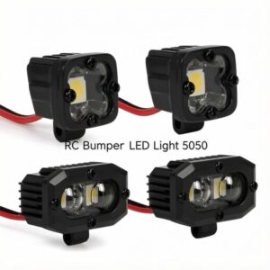 RC Bumper Light Square Dual 5050 LED Spotlight for 1/10 Crawler TRX4 SCX10 90046